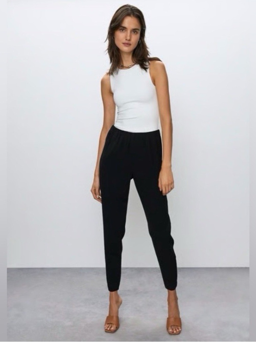 Babaton Black High-Rise Dexter Pants - medium